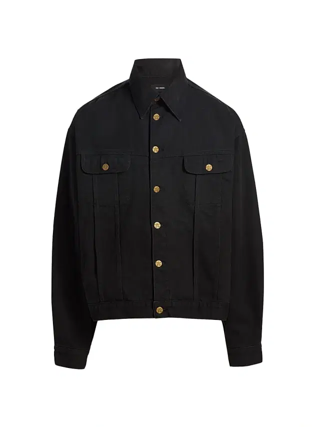 Willy Chavarria Men's Chachi Denim Trucker Jacket - Black