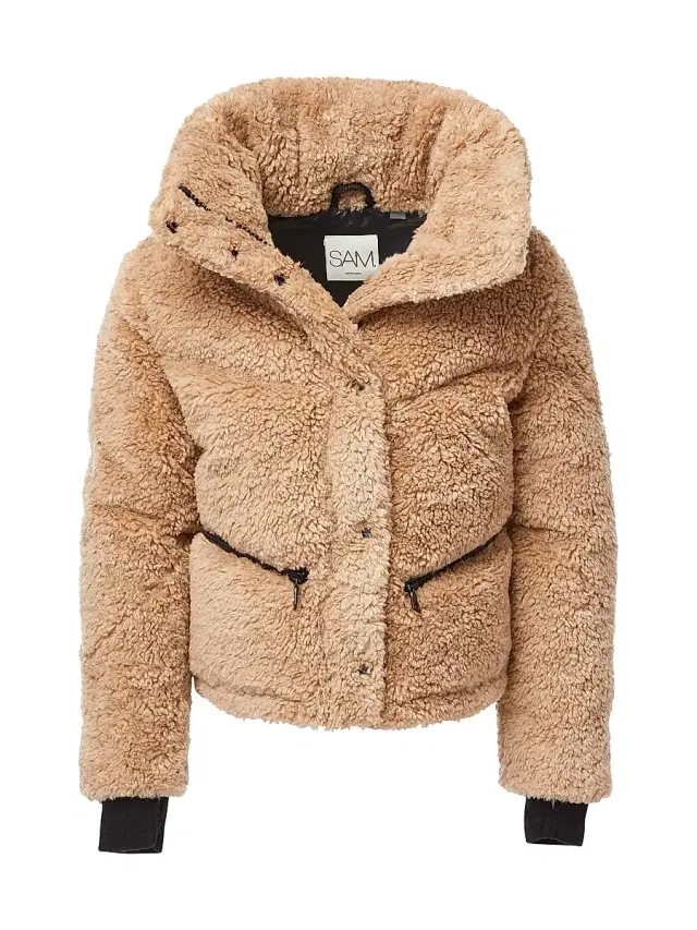 SAM. Little Girl's & Girl's Sherpa Athlete Down Jacket - Camel
