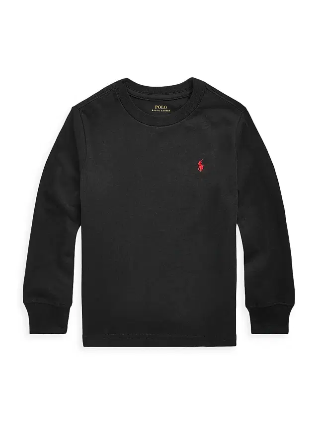 Polo Ralph Lauren Little Boy's & Boy's Cotton Jersey Long-Sleeve T-Shirt - Black