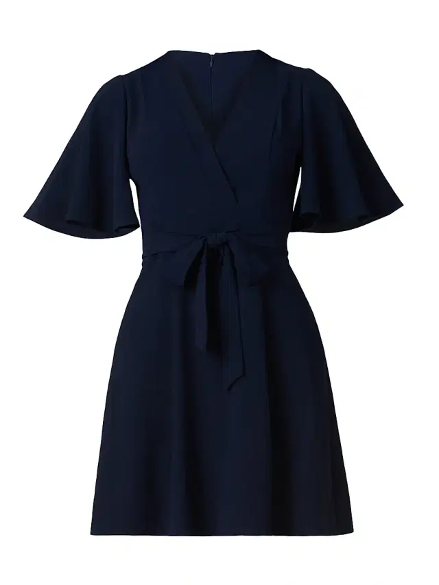Shoshanna Women's Sophie Tie Waist Minidress - Navy