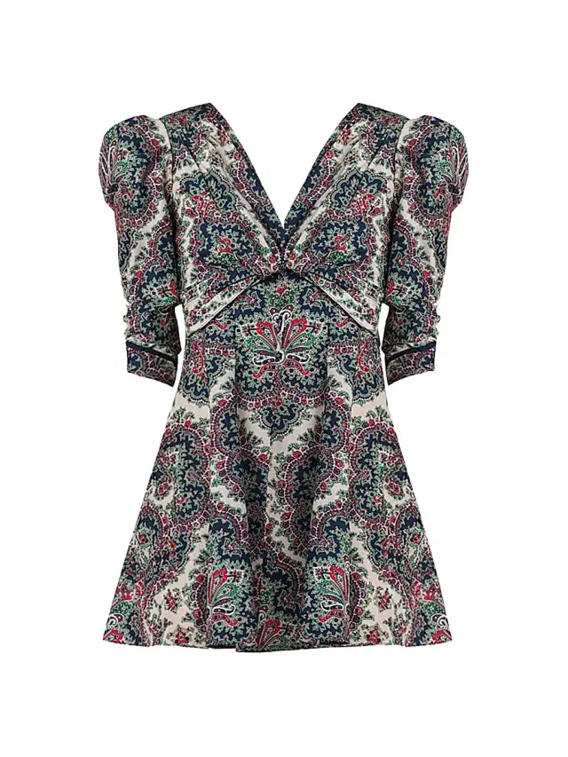 Shoshanna Women's Natalya Floral Minidress - Navy Cherry