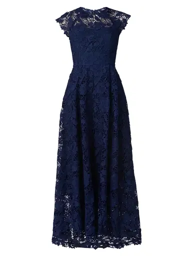 Shoshanna Women's Brena Guipure Lace Cocktail Dress - Navy | Thumbnail 1 Shoshanna Women's Brena Guipure Lace Cocktail Dress - Navy | Thumbnail 1