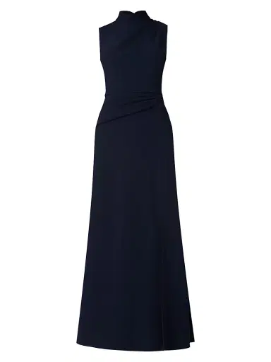 Shoshanna Women's Annelise Crepe Maxi Dress - Navy | Thumbnail 1 Shoshanna Women's Annelise Crepe Maxi Dress - Navy | Thumbnail 1