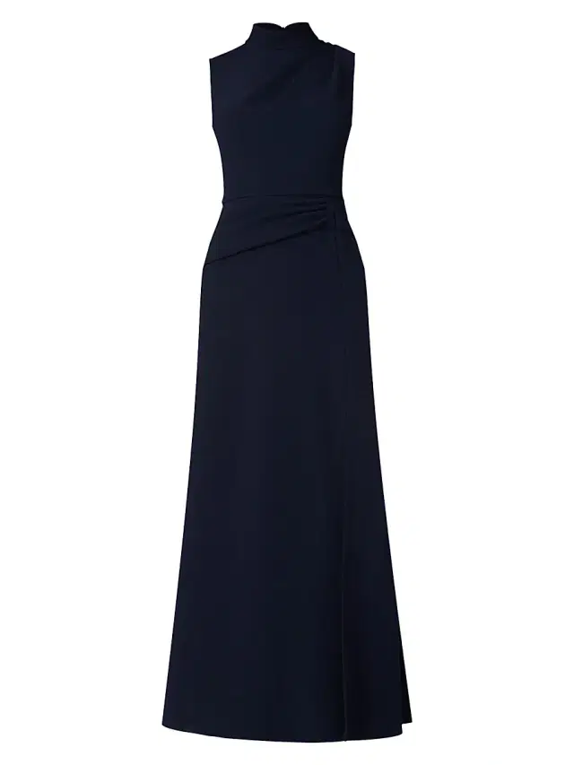 Shoshanna Women's Annelise Crepe Maxi Dress - Navy
