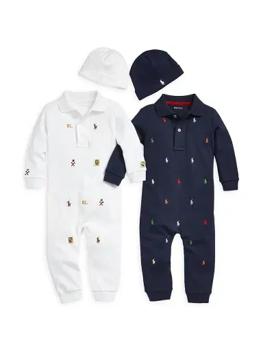 Polo Ralph Lauren Baby's Cotton Interlock Hat - White | Thumbnail 2 Polo Ralph Lauren Baby's Cotton Interlock Hat - White | Thumbnail 2