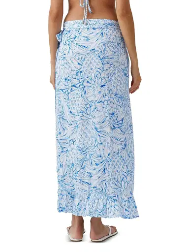Melissa Odabash Women's Danni Wrap Midi-Skirt - Pineapples | Thumbnail 4