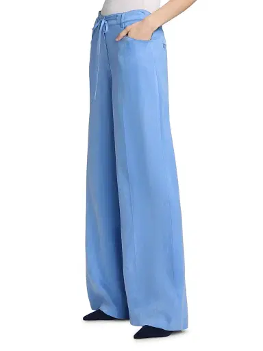 Kobi Halperin Women's Mason Drawstring Wide-Leg Pants - Blue Jay | Thumbnail 4
