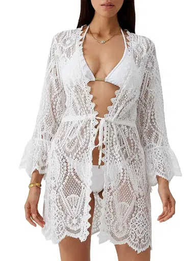 Melissa Odabash Women's Naia Lace Cover-Up | Thumbnail 3