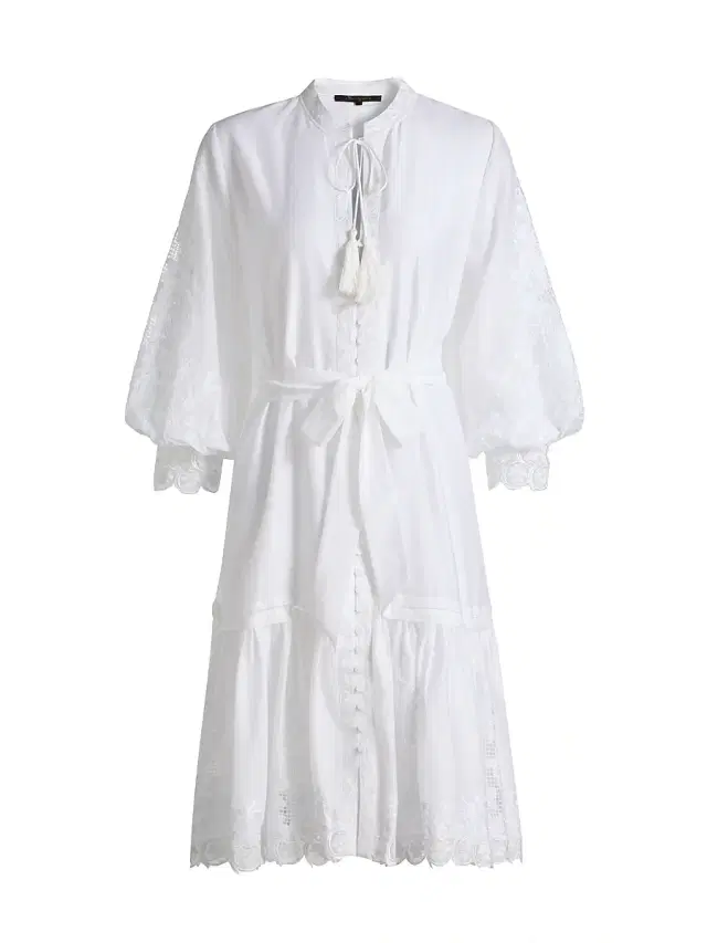 Kobi Halperin Women's Erica Cotton-Silk Minidress - White