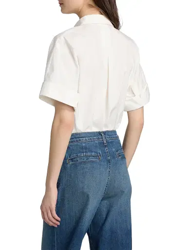 Kobi Halperin Women's Bonnie Short-Sleeve Blouse - White Multi | Thumbnail 5