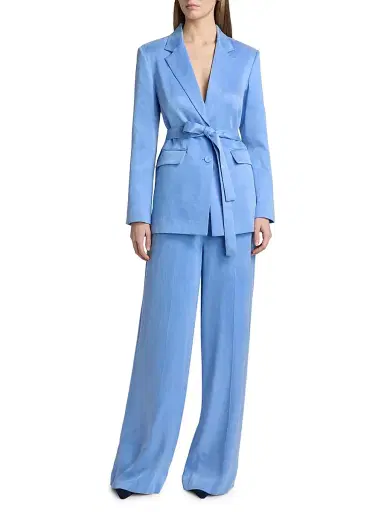 Kobi Halperin Women's Jessi Tie-Waist Blazer - Blue Jay | Thumbnail 2