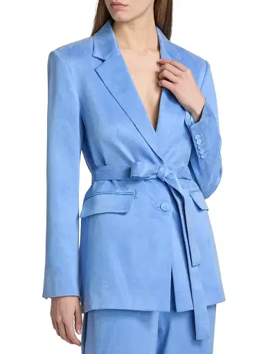 Kobi Halperin Women's Jessi Tie-Waist Blazer - Blue Jay | Thumbnail 3