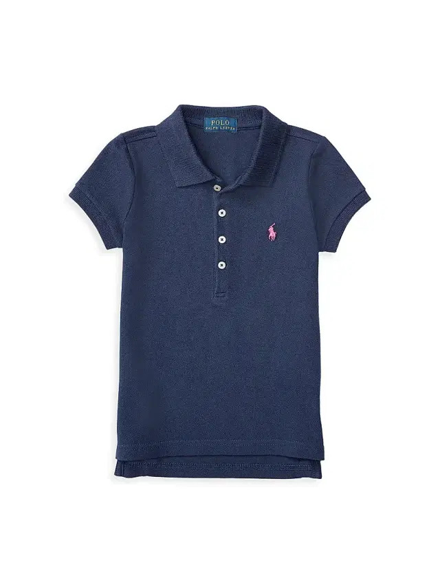 Polo Ralph Lauren Little Girl's & Girl's Stretch Cotton Polo Shirt - Navy