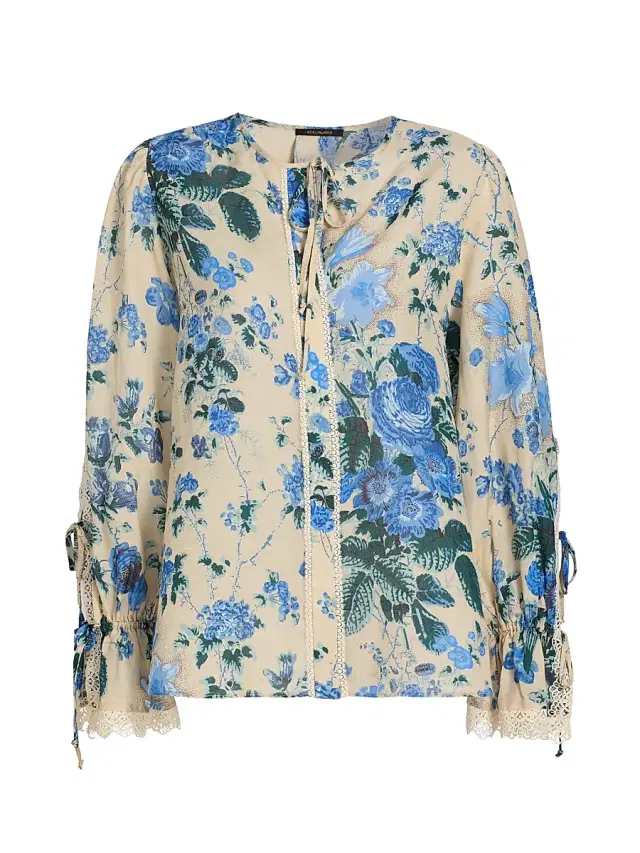 Kobi Halperin Women's Daisy Floral Blouse - Ecru Multi