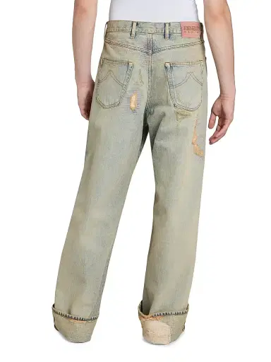 KENZO Men's Turn-Up Wide-Fit Jeans | Thumbnail 5