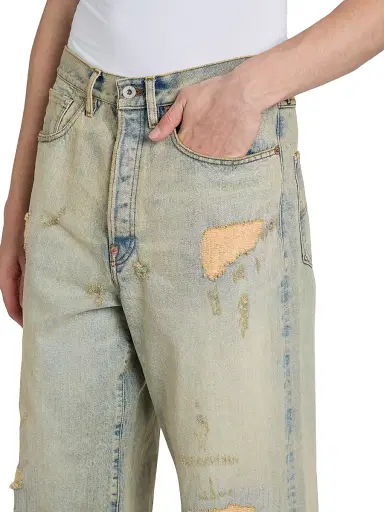 KENZO Men's Turn-Up Wide-Fit Jeans | Thumbnail 6