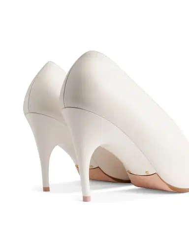Balenciaga Women's Duchesse Pump Heels - White Snow - Size 11 | Thumbnail 4 Balenciaga Women's Duchesse Pump Heels - White Snow - Size 11 | Thumbnail 4