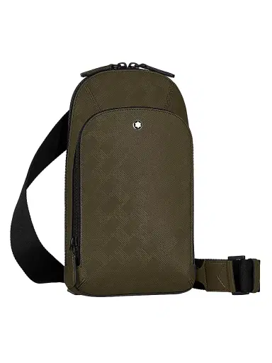 Montblanc Men's Extreme 3.0 Medium Leather Crossbody Bag - Green | Thumbnail 3 Montblanc Men's Extreme 3.0 Medium Leather Crossbody Bag - Green | Thumbnail 3