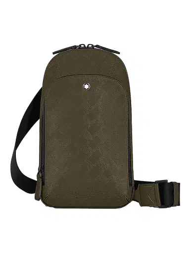 Montblanc Men's Extreme 3.0 Medium Leather Crossbody Bag - Green | Thumbnail 1 Montblanc Men's Extreme 3.0 Medium Leather Crossbody Bag - Green | Thumbnail 1