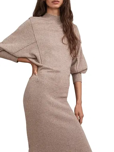 Reiss Women's Suni Long-Sleeve Midi-Sweaterdress | Thumbnail 4