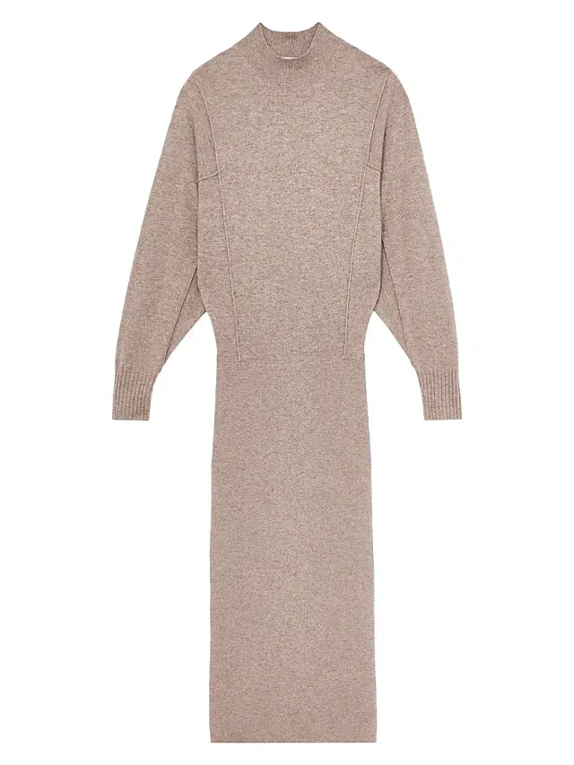 Reiss Women's Suni Long-Sleeve Midi-Sweaterdress