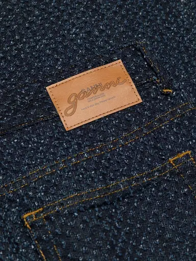 Ganni Women's Tweed Denim Baggy Jeans - Rinse | Thumbnail 7