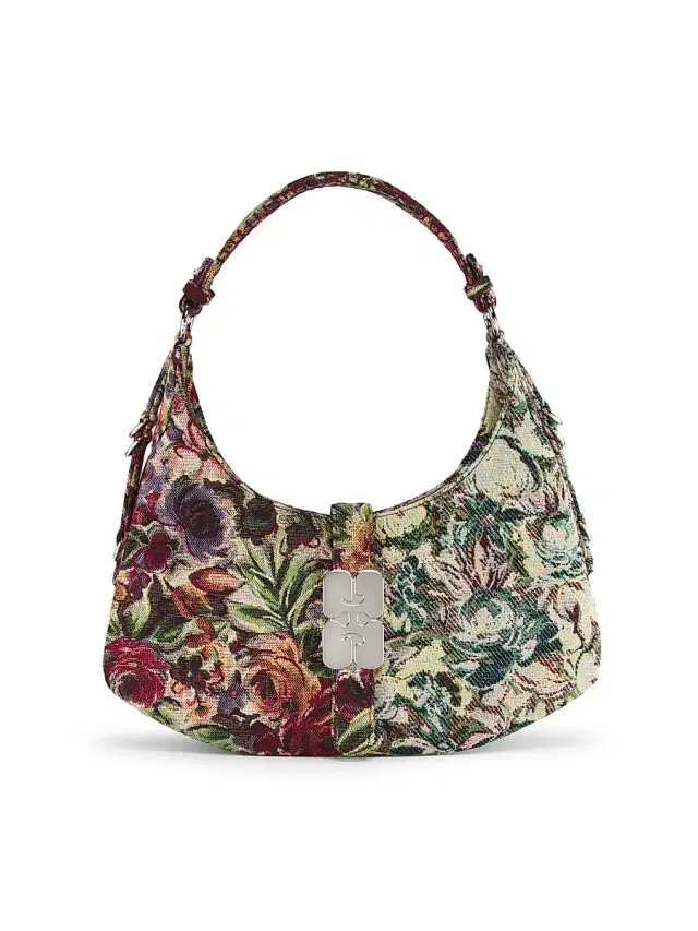 Ganni Women's  Kat Tapestry TPJ Shoulder Bag - Multicolour