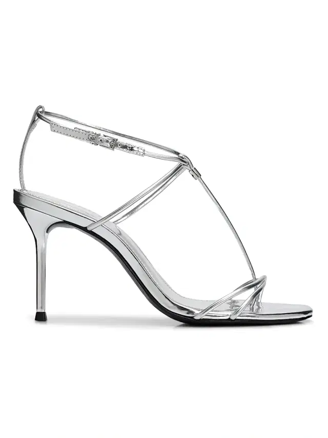 Schutz Women's Jules 90MM Leather Sandals - Prata