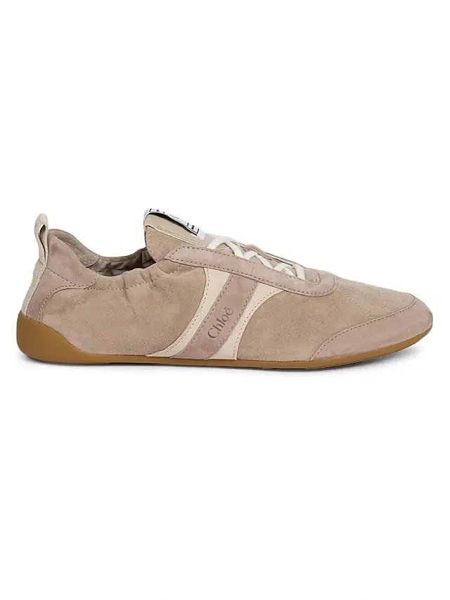 Chloé Women's Kick Suede Sneakers - Greyish Taupe