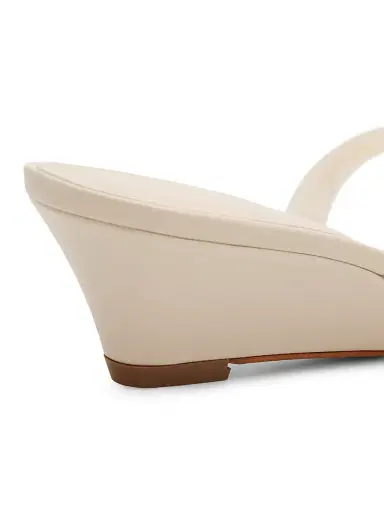 Schutz Women's Roslyn 60MM Slip-On Wedge-Heel Sandals | Thumbnail 3