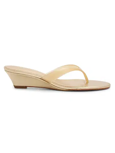 Schutz Women's Roslyn 60MM Leather Wedge-Heel Sandals | Thumbnail 1