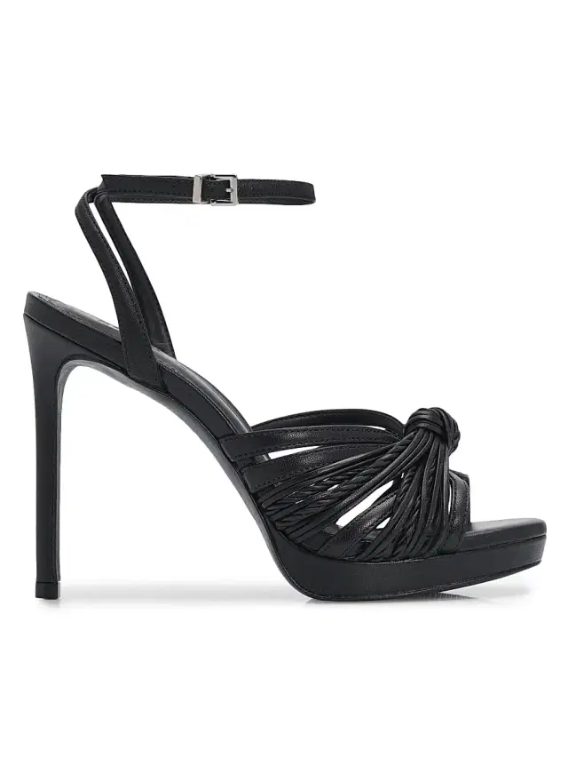 Schutz Women's Gaya 100MM Leather Sandals - Black