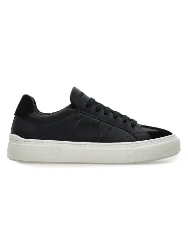 Ferragamo Men's Thor Low-Top Sneakers - Nero - Size 14 | Thumbnail 1 Ferragamo Men's Thor Low-Top Sneakers - Nero - Size 14 | Thumbnail 1