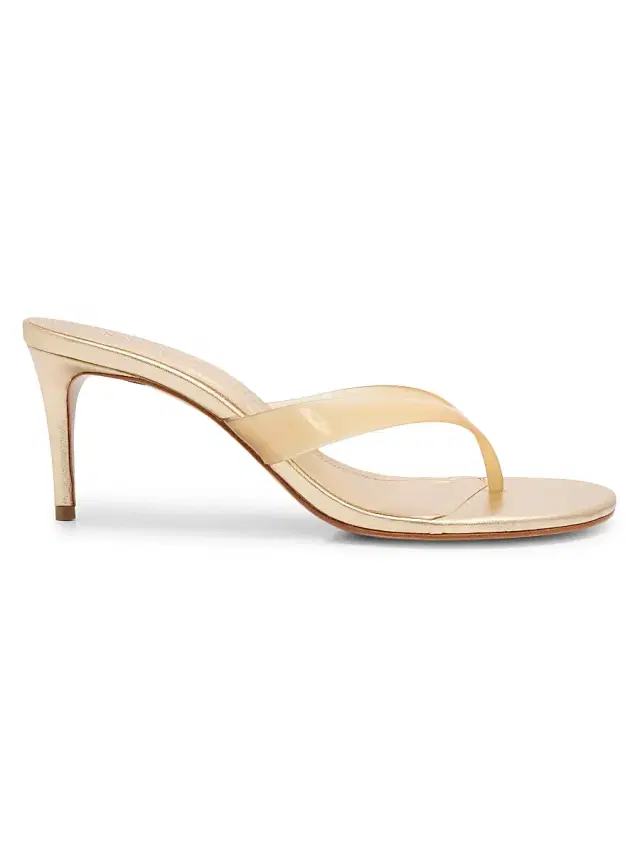 Schutz Women's Roslyn 75MM Sandals - Platina Translucido