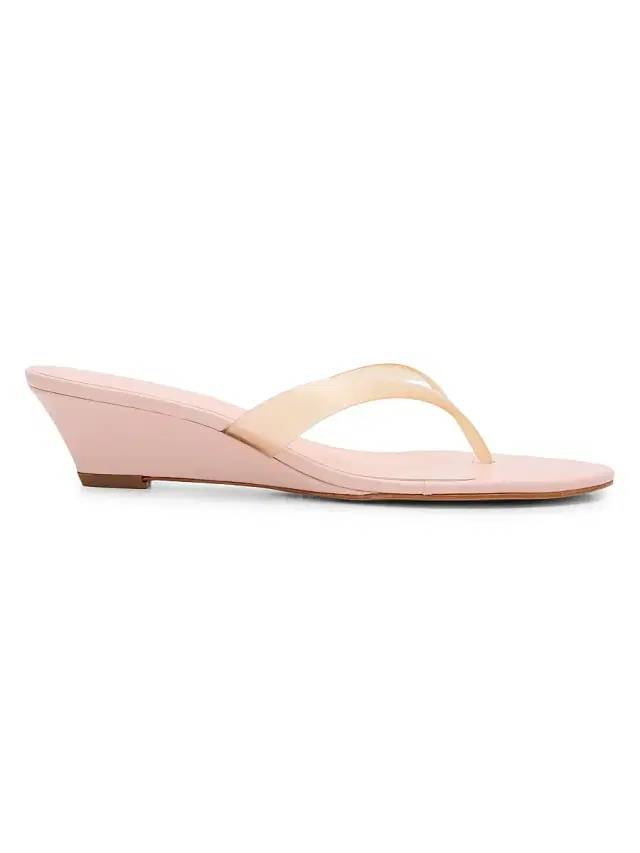 Schutz Women's Roslyn 55MM Wedge-Heel Sandals - Cotton Candy Translucido