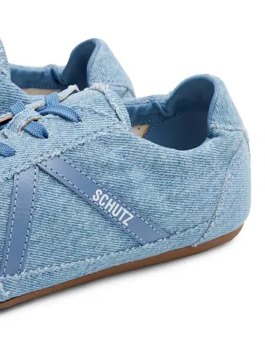 Schutz Women's Eight Denim Low-Top Sneakers - Light Denim Summer Jeans - Size 11 | Thumbnail 5