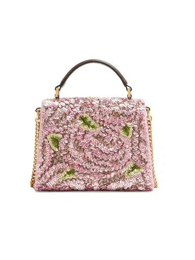 Valentino Garavani Women's VSling Mini Embroidered Top Handle Bag - Pink | Thumbnail 4
