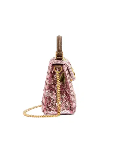 Valentino Garavani Women's VSling Mini Embroidered Top Handle Bag - Pink | Thumbnail 6