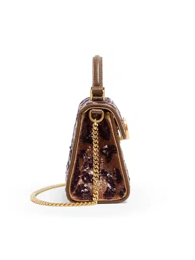 Valentino Garavani Women's VSling Mini Embroidered Animalier Top Handle Bag - Brown | Thumbnail 5
