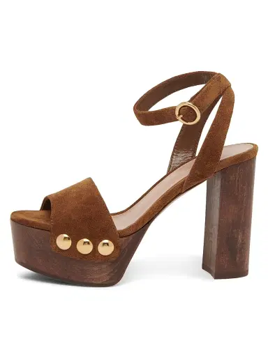 Gianvito Rossi Women's 70MM Studded Suede Platform Sandals | Thumbnail 1 Gianvito Rossi Women's 70MM Studded Suede Platform Sandals | Thumbnail 1