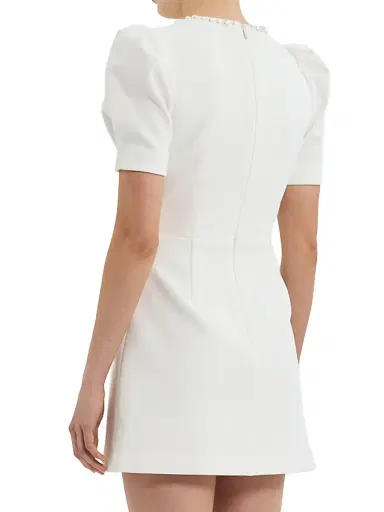 Rebecca Vallance Women's Pearly Embellished Crepe Minidress | Thumbnail 4 Rebecca Vallance Women's Pearly Embellished Crepe Minidress | Thumbnail 4