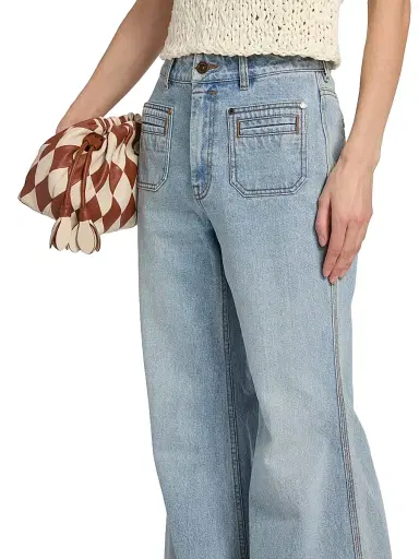Zimmermann Women's Stretch Cotton Flared Jeans | Thumbnail 6