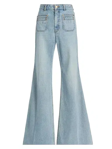 Zimmermann Women's Stretch Cotton Flared Jeans | Thumbnail 1