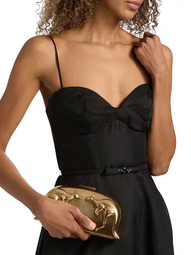 Zimmermann Women's Luna Tie-Waist Linen-Silk A-Line Midi-Dress - Black | Thumbnail 7 Zimmermann Women's Luna Tie-Waist Linen-Silk A-Line Midi-Dress - Black | Thumbnail 7