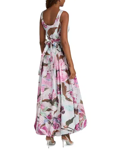 ACLER Women's Flosh Floral Pintucked Maxi Dress | Thumbnail 5