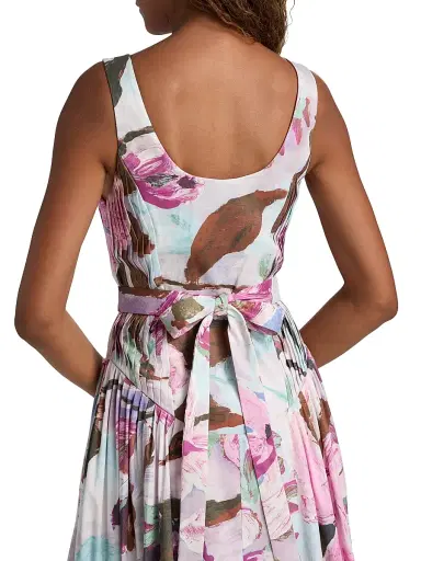 ACLER Women's Flosh Floral Pintucked Maxi Dress | Thumbnail 6