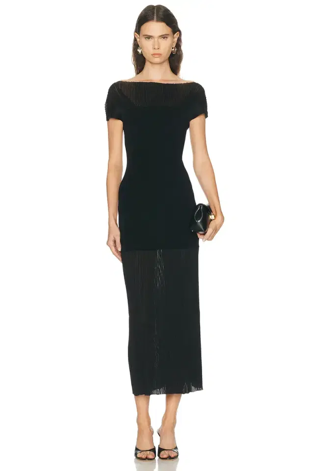House of Dagmar Contrast Knit Dress