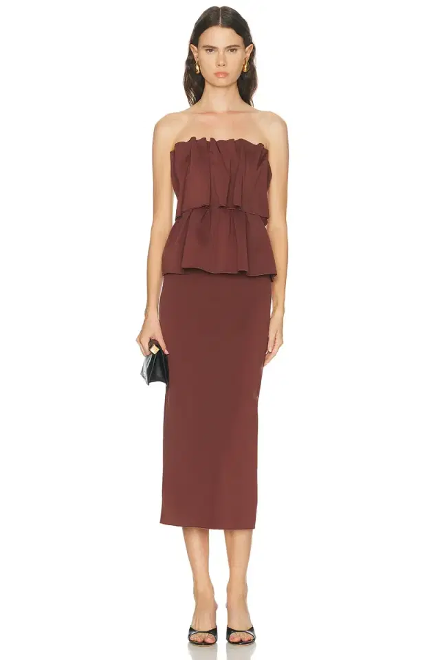 House of Dagmar Sculpted Midi Dress