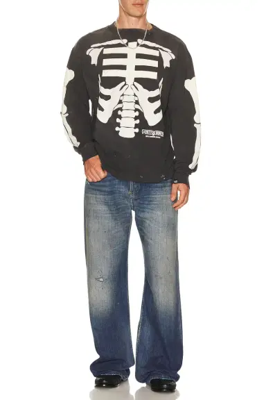 SAINT Mxxxxxx Bone x Bounty Hunter Long Sleeve Tee | Thumbnail 4