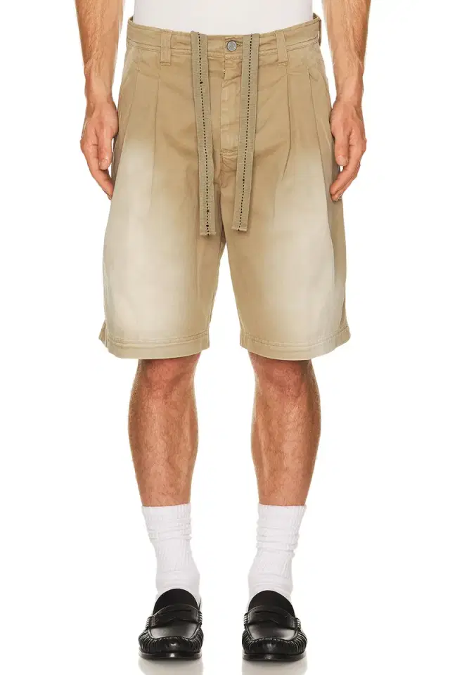 ERL Unisex Pleated Chino Shorts Woven